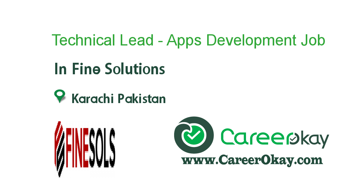 Technical Lead - Apps Development