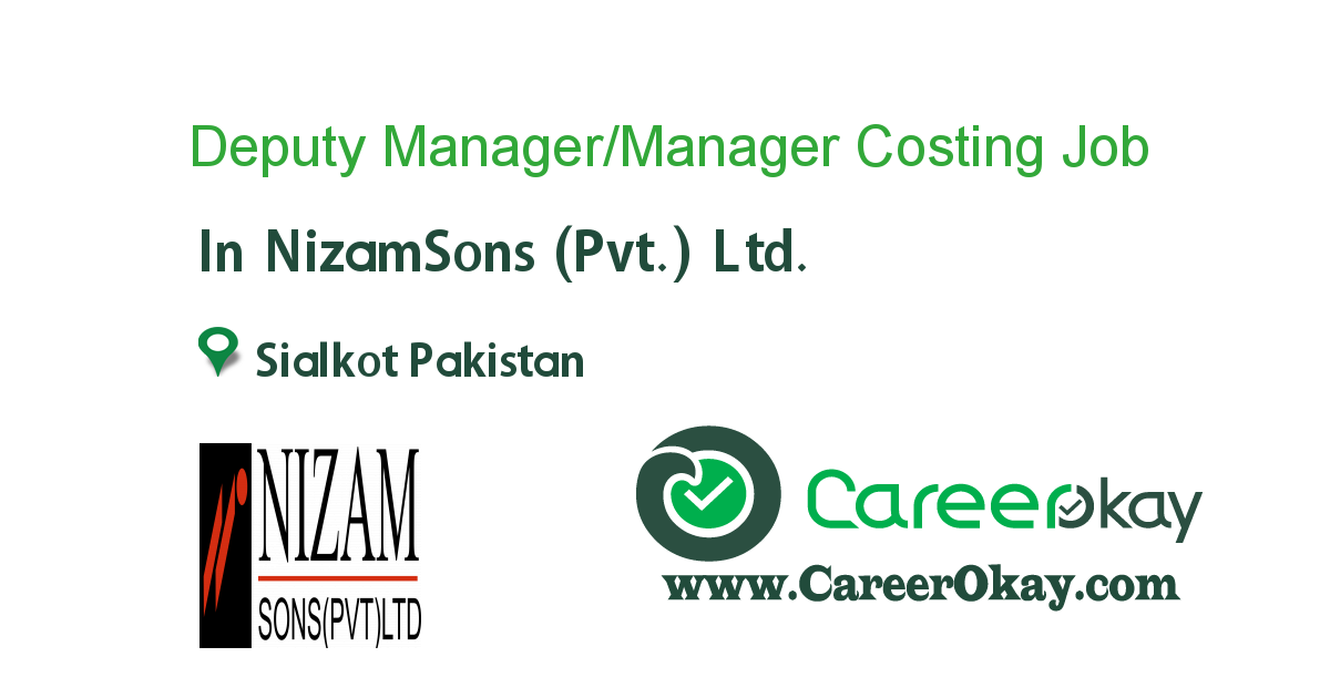 Deputy Manager/Manager Costing