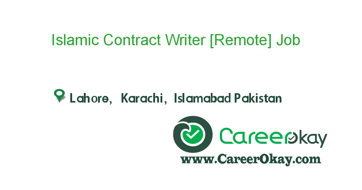 Islamic Contract Writer [Remote]