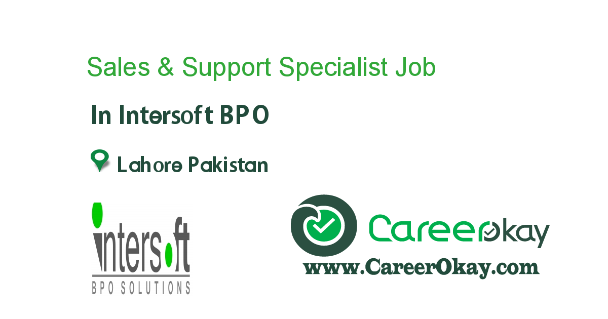 Sales & Support Specialist