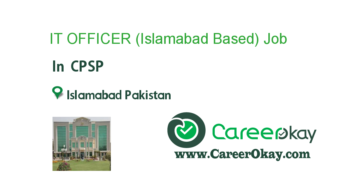 IT OFFICER (Islamabad Based)