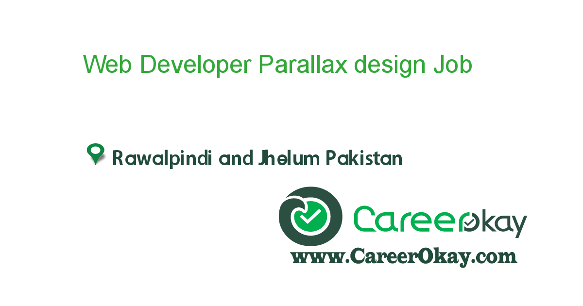 Web Developer Parallax design