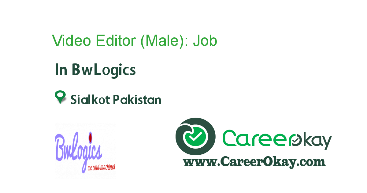 Video Editor (Male):