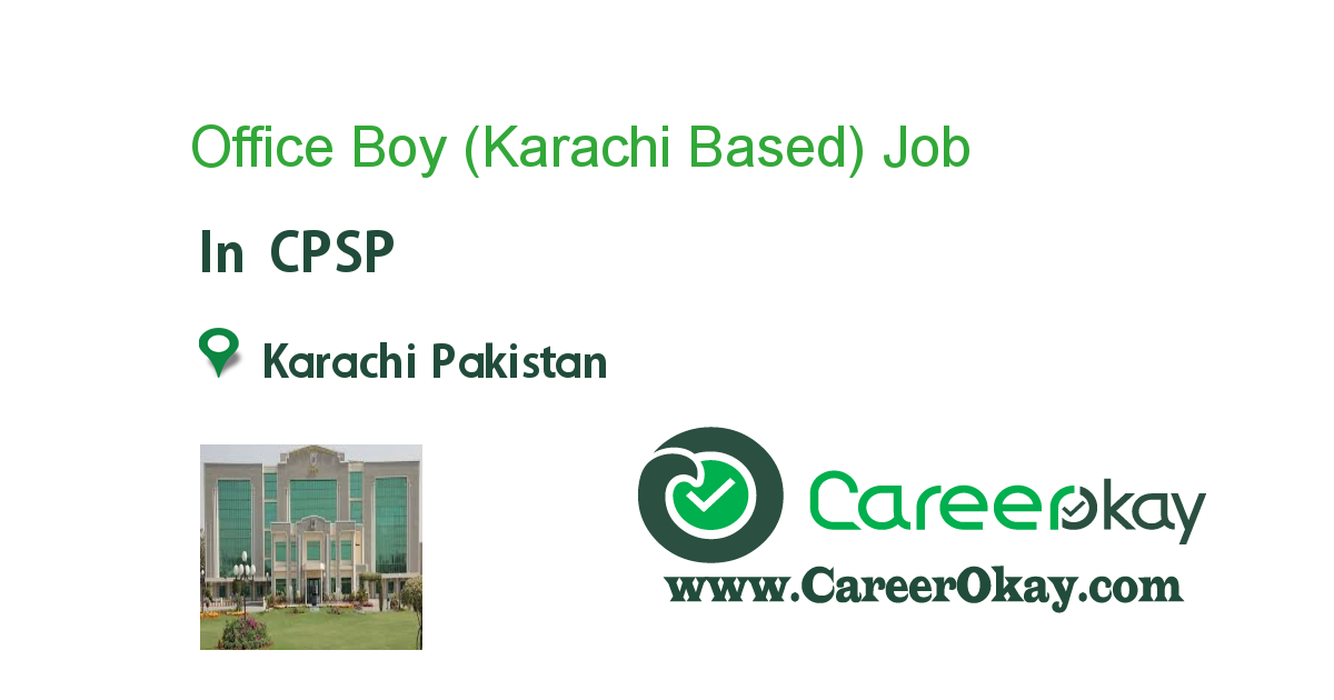 Office Boy (Karachi Based)