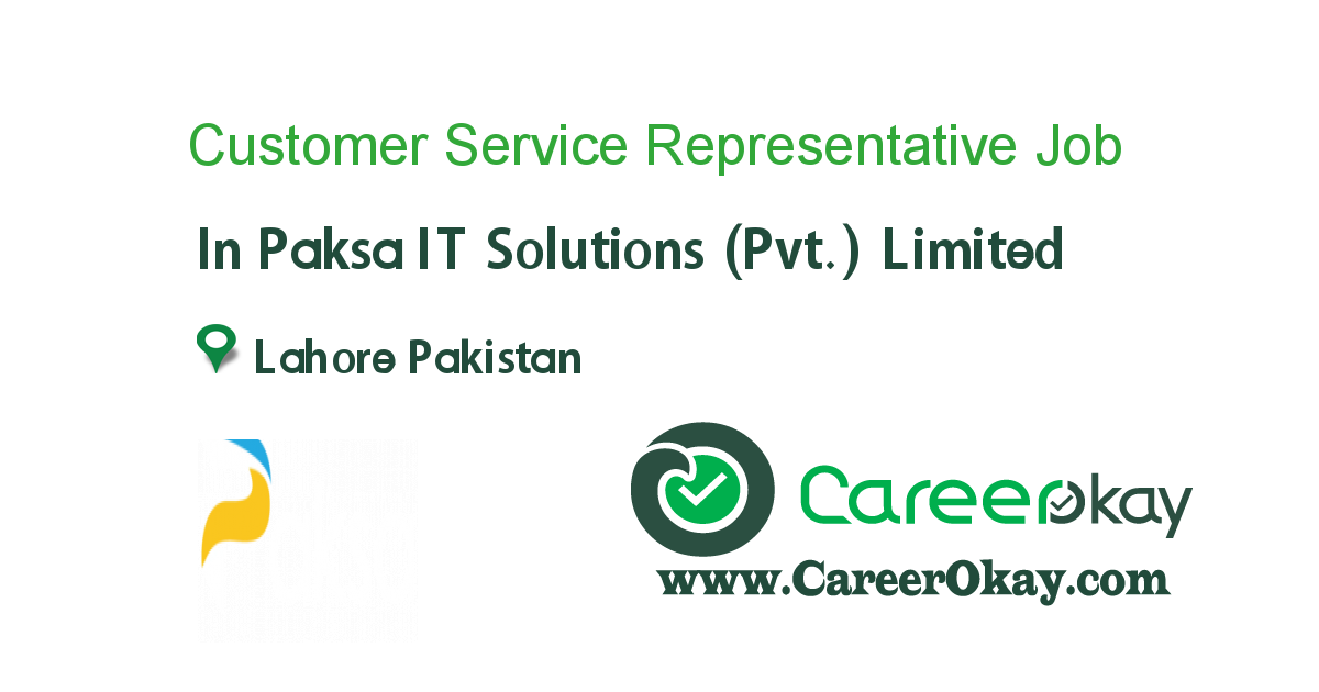 Customer Service Representative 