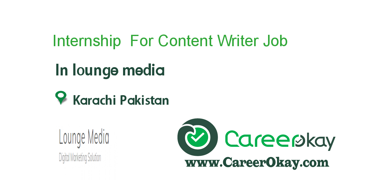 Internship For Content Writer