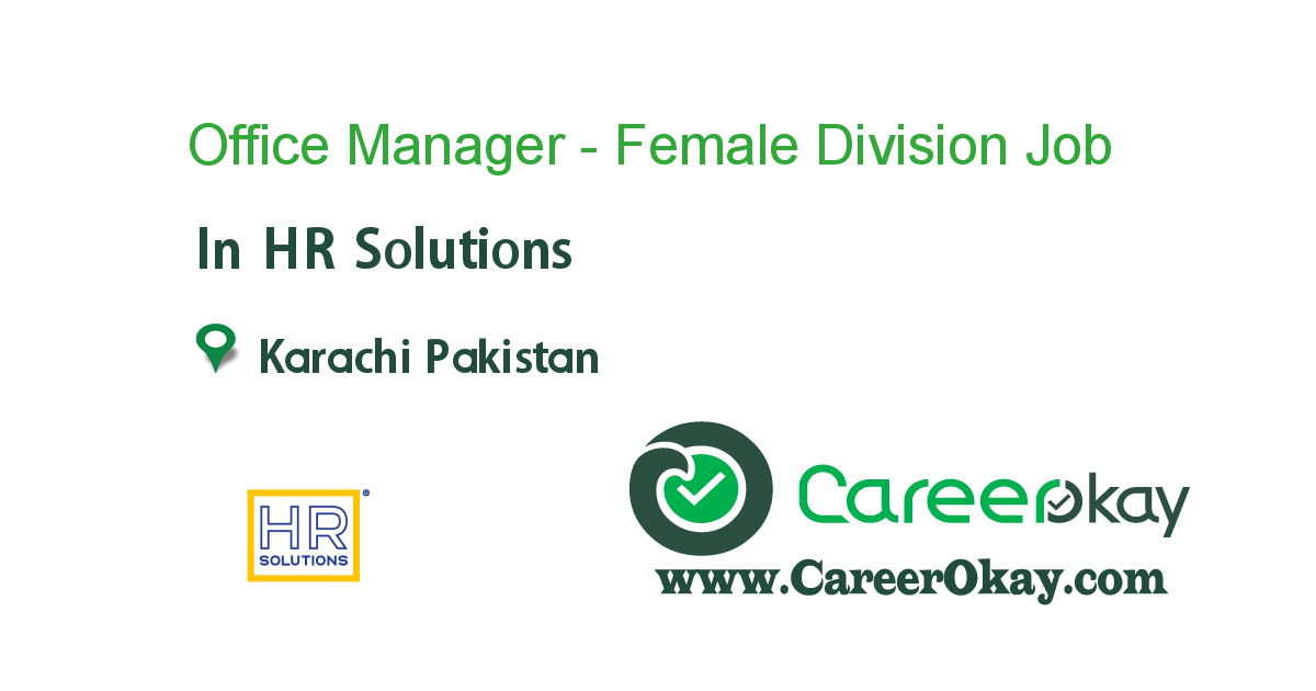 Office Manager - Female Division