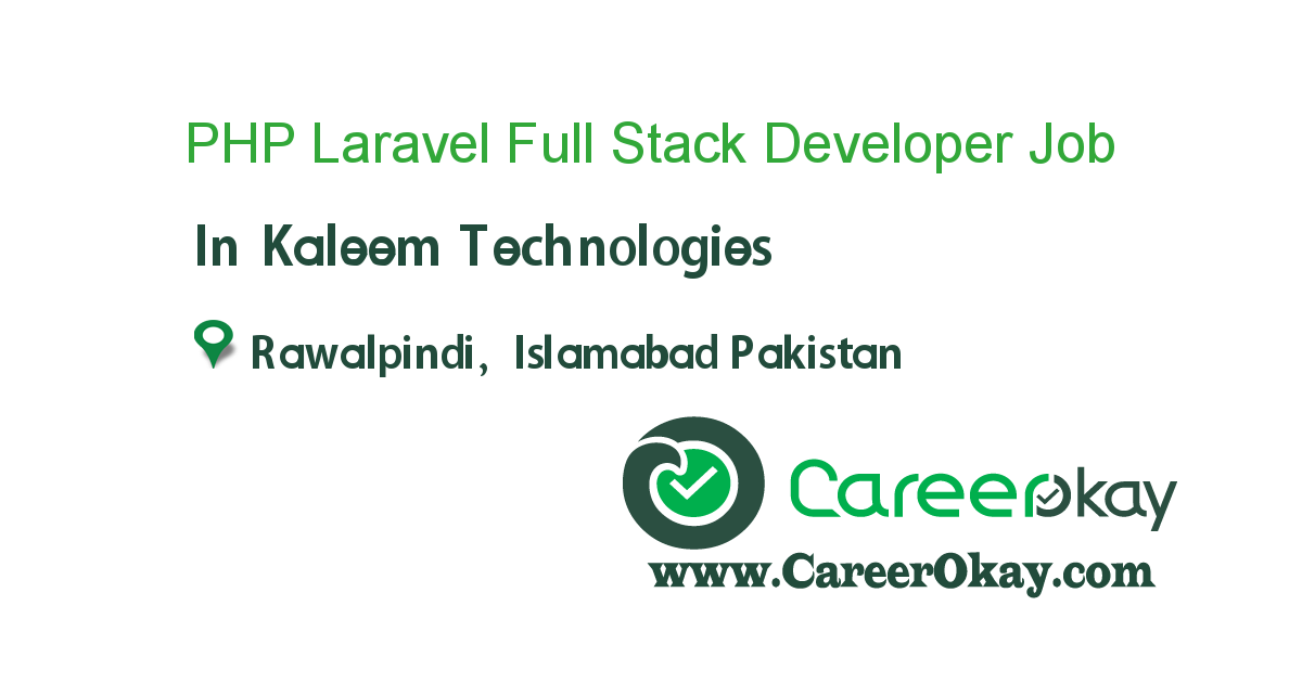 PHP Laravel Full Stack Developer