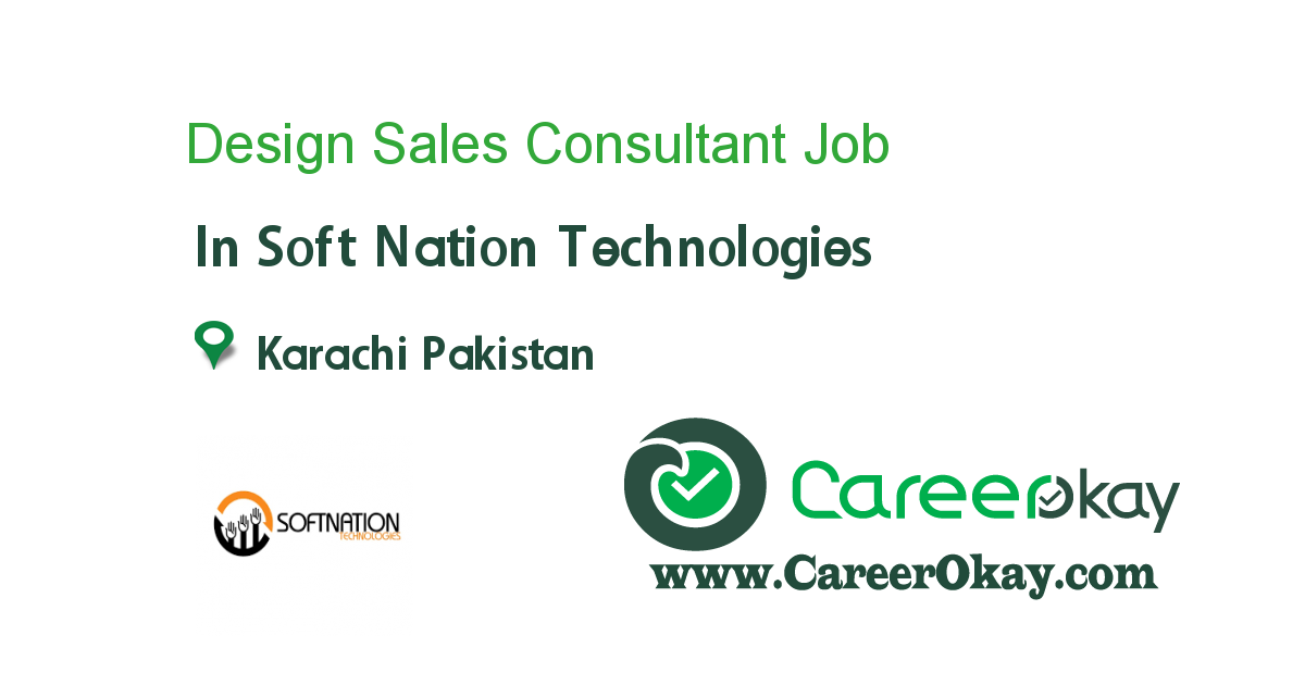 Design Sales Consultant job in Soft Nation Technologies in Karachi