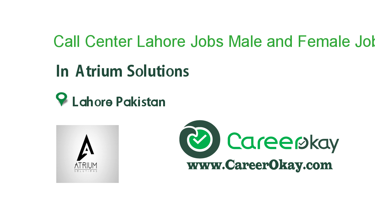 Call Center Lahore Jobs Male and Female Students