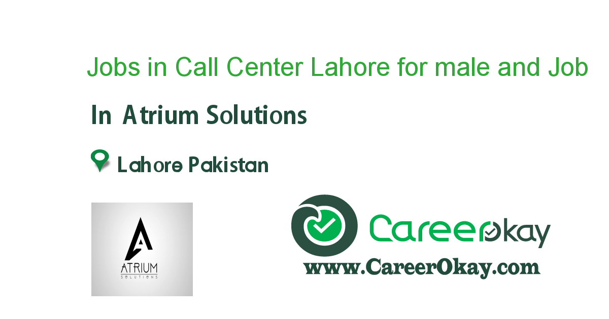 Jobs in Call Center Lahore for male and female Students