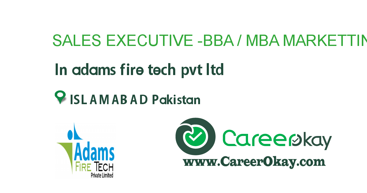 SALES EXECUTIVE -BBA / MBA MARKETTING