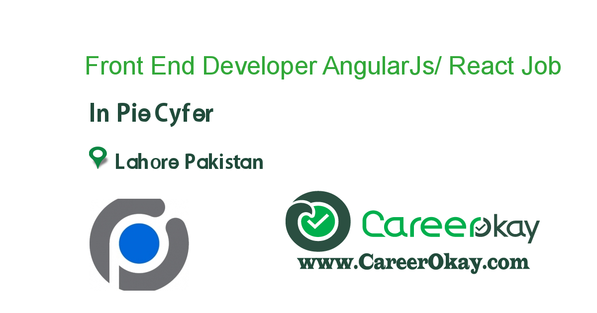 Front End Developer AngularJs/ React