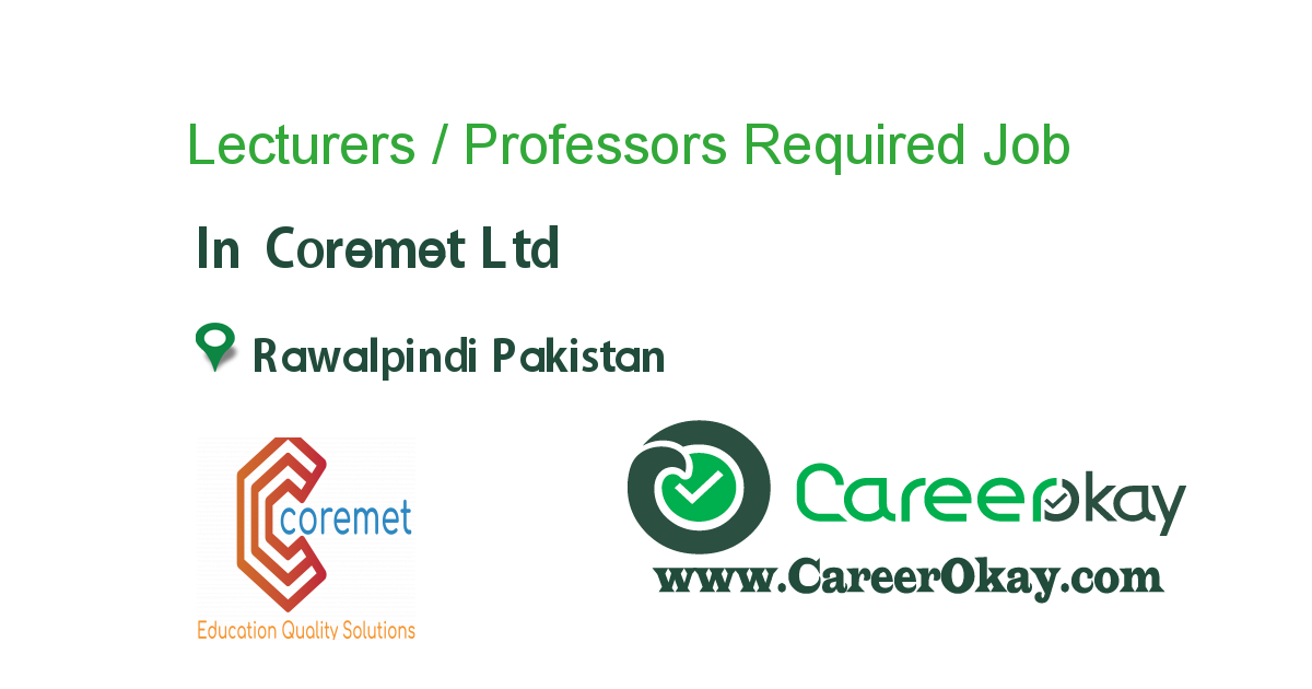 Lecturers / Professors Required