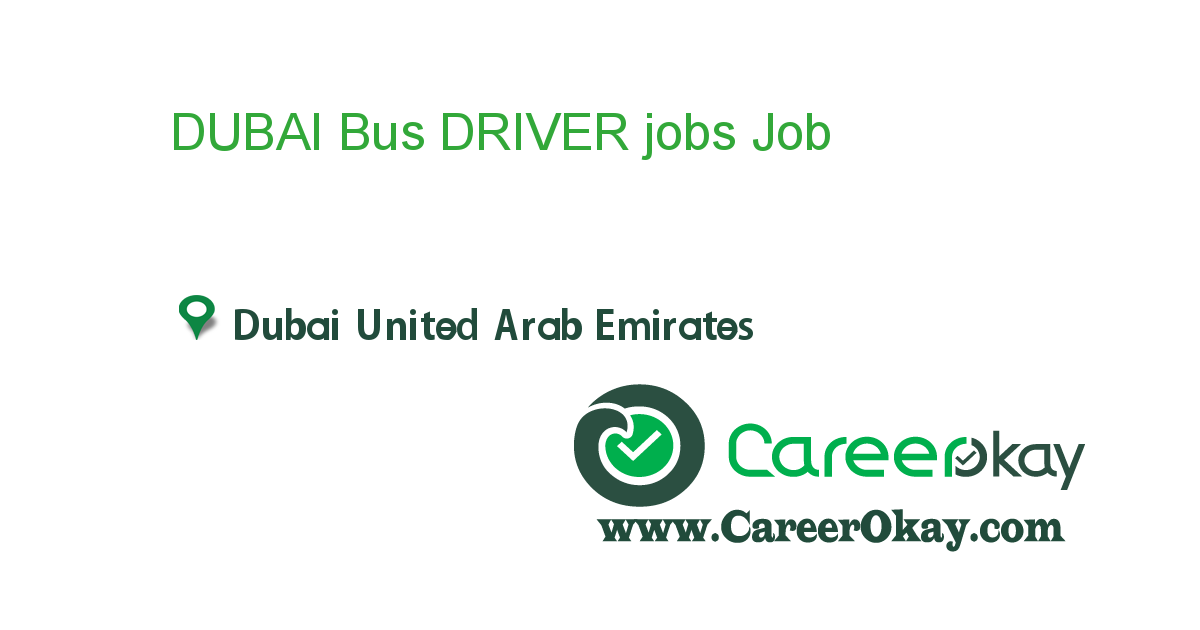 DUBAI Bus DRIVER jobs