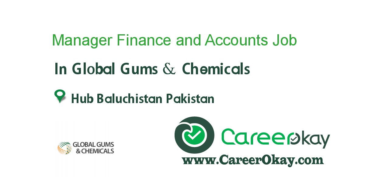 Manager Finance and Accounts