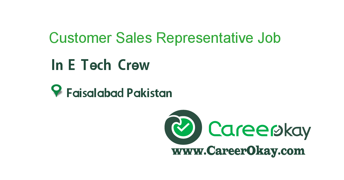 Customer Sales Representative