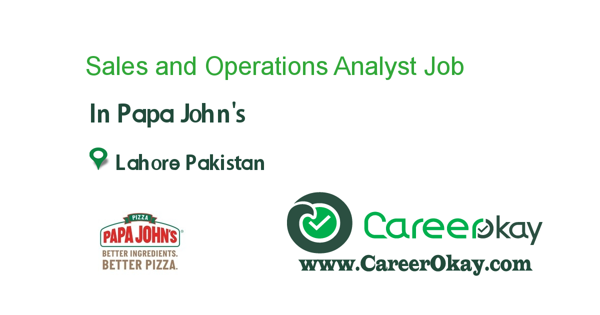 Sales and Operations Analyst